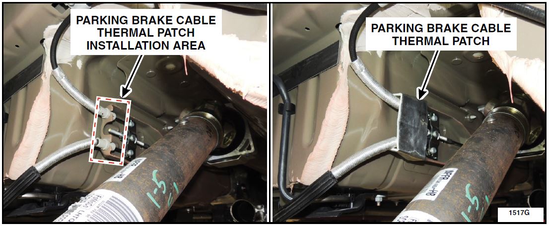 PARKING BRAKE CABLE THERMAL PATCH